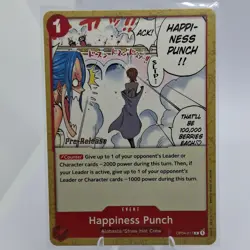 3x OP04 Pre-Release One Piece Cards (Nami Happiness Punch OP04-017 + Bonus) NM - Image 1
