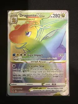 Pokemon TCG Dragonite VSTAR Holo Ultra Rare Card Pokemon Go 81/78 - Image 1