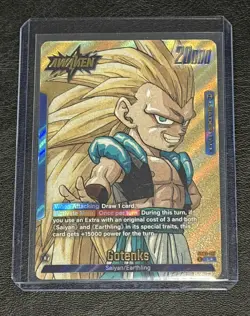 Dragon Ball Super Gotenks Awaken Leader Gold Foil 20000 Power DBS Card - Image 1