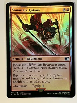 Samurai's Katana Final Fantasy Foil MTG - Image 1