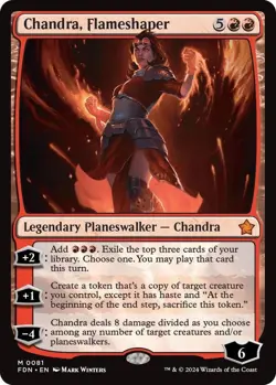 Chandra, Flameshaper - FDN 0081 - NM - MTG Magic - Image 1