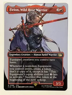 Firion, Wild Rose Warrior (Borderless) Final Fantasy Non-Foil Regular MTG - Image 1