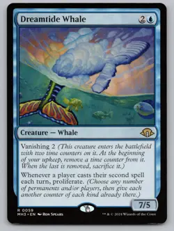 Dreamtide Whale 59 Rare Modern Horizons 3 MTG Near Mint - Image 1