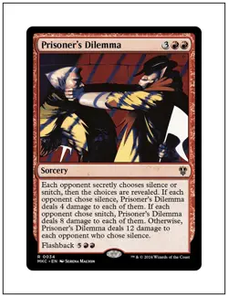 1x Prisoner's Dilemma, Magic the Gathering, MTG NM - Image 1