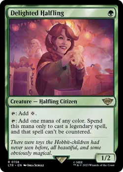 Delighted Halfling - #158 - Lord of the Rings - NM MTG - Image 1