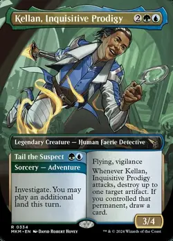Kellan, Inquisitive Prodigy x1 1x Borderless Murders at Karlov Manor NM MTG - Image 1