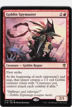 Goblin Spymaster #19 Commander 2016 Regular Rare - Image 1
