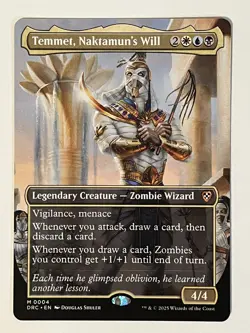 Temmet, Naktamun's Will (Borderless) Commander: Aetherdrift Non-Foil Regular MTG - Image 1