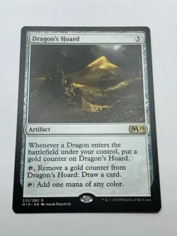 Dragon's Hoard - M19 Core Set 2019 - MTG - Rare - Magic The Gathering - Image 2