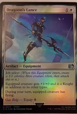 Dragoon's Lance Final Fantasy Foil - Image 1
