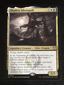 MTG Commander: Secrets of Strixhaven Shadrix Silverquill 0330 NM Mythic - Image 1