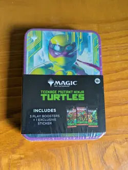 Magic The Gathering Teenage Mutant Ninja Turtles LIMITED DONATELLO BOOSTER TIN - Image 1