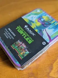 Magic The Gathering Teenage Mutant Ninja Turtles LIMITED DONATELLO BOOSTER TIN - Image 2