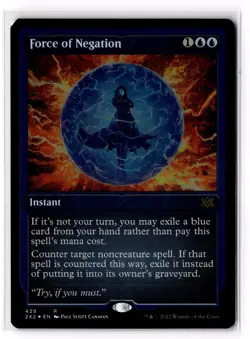 Force of Negation (Foil Etched) 429 Double Masters 2022 Foil HP - Image 1