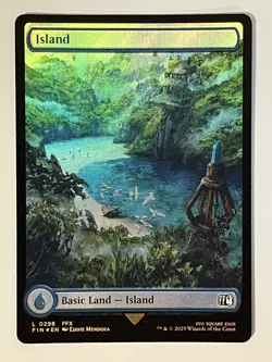 Island (0298) Final Fantasy Foil MTG - Image 1