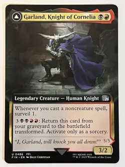 Garland, Knight of Cornelia (Extended Art) Final Fantasy Non-Foil Regular MTG - Image 1