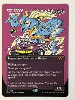 The Speed Demon (Borderless) Aetherdrift Non-Foil Regular MTG - Image 1