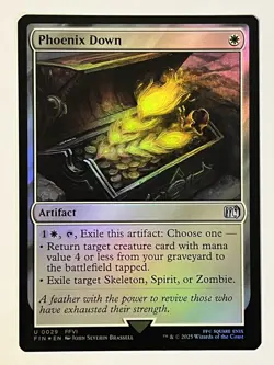 Phoenix Down Final Fantasy Foil MTG - Image 1