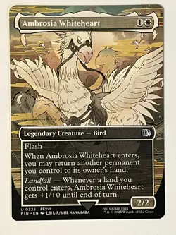 Ambrosia Whiteheart (Borderless) Final Fantasy Non-Foil Regular MTG - Image 1