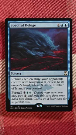 MTG - Spectral Deluge - Commander: Kaldheim (KHC) -D35 MTG Rare - Image 1