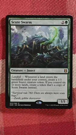 Scute Swarm Zendikar Rising Regular MTG Rare - Image 1