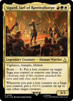 Sigurd, Jarl of Ravensthorpe (REGULAR) x1 - MTG Assassin's Creed ACR #66 - Image 1