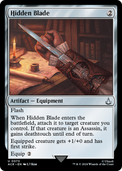 Hidden Blade (FOIL) x1 - MTG Assassin's Creed ACR #73 - Image 1
