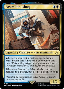 Basim Ibn Ishaq (REGULAR) x1 - MTG Assassin's Creed ACR #49 - Image 1