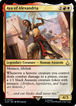 Aya of Alexandria (REGULAR) x1 - MTG Assassin's Creed ACR #48 - Image 1