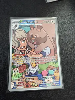 Arvens Greedent Holo Card Destined Rivals 205/182 NM Condition - Image 1