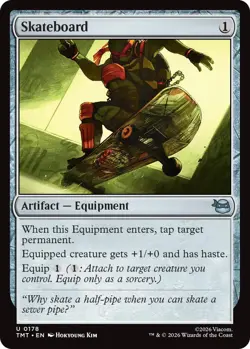 Skateboard - Foil Light Play, English Magic the Gathering MTG Teenage Mutant Nin - Image 1