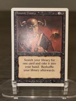MTG Demonic Tutor Revised Magic the Gathering NM 🔥 (C) - Image 2