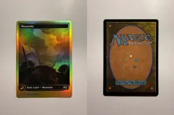 Mountain (0510) (First-Place Foil) 510 MTG Aetherdrift Foil - Image 3
