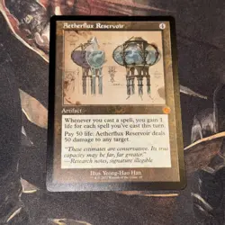 Aetherflux Reservoir X1 Mtg Brothers War Nm Retro Frame Schematic - Image 1