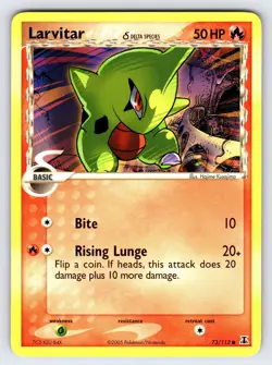 Larvitar 73/113 2005 EX Delta Species Pokemon Card TCG Nintendo Common - Nm - Image 1