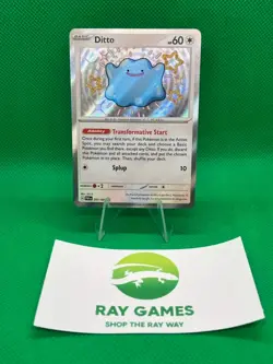 Pokemon TCG Ditto 201/091 Paldean Fates Holo Baby Shiny NM- - Image 1