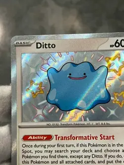 Pokemon TCG Ditto 201/091 Paldean Fates Holo Baby Shiny NM- - Image 4