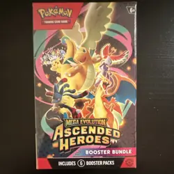 Pokemon Mega Evolution Ascended Heroes Booster Bundle Box 6 Packs Dragonite - Image 1