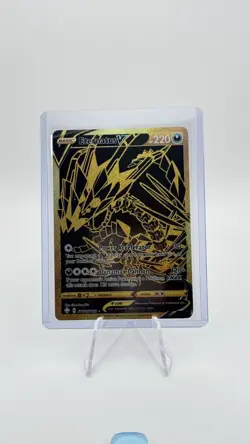 Pokemon TCG Eternatus V SV121/SV122 Shining Fates Gold Secret Rare Holo - Image 1