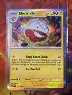 Electrode Holo Rare - 101/165 - Scarlet & Violet 151 Pokemon 2023 - Image 1