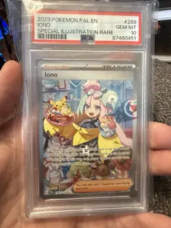 Iono 269/193 Special Illustration Rare Pal En-paldea Evolved Pokemon PSA 10 - Image 1