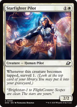 Starfighter Pilot (FOIL) x1 - MTG Edge of Eternities EOE #38 - Image 1