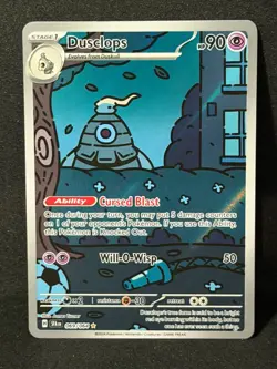 2024 Pokemon TCG EN-SFA Shrouded Fable Dusclops #69 Illustration Rare Holo NM - Image 1