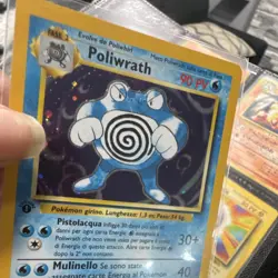 Pokemon Base Set Poliwrath 13/102 1st Edition Holo Rare Italian HP90 - Image 4