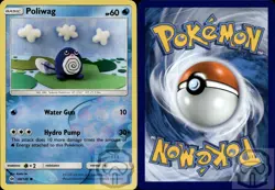 Poliwag 30/149 C SM Base Set Pokemon Reverse Holo NM/M - Image 2