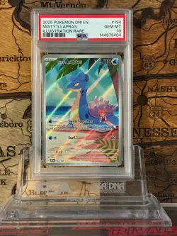 Pokemon TCG - SV10: Destined Rivals Misty’s Lapras 194/182 IR Full Art PSA 10 - Image 1