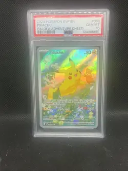 PSA 10 GEM MINT Pikachu SVP088 Black Star Promos Full Art Holo Pokemon TCG 2024A - Image 1