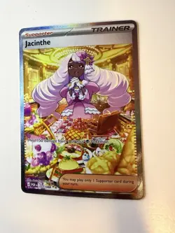 Pokemon TCG Trainer Jacinthe Full Art Holo Rare POR EN #122/088 English - Image 1