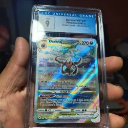 Darkrai VSTAR Pokemon TCG Crown Zenith GG50 Ultra Rare Holo CGC 9 2023 - Image 2