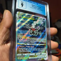 Darkrai VSTAR Pokemon TCG Crown Zenith GG50 Ultra Rare Holo CGC 9 2023 - Image 3